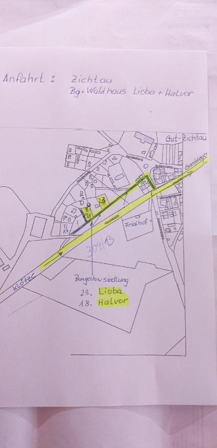 הוילה Zichtau Waldhaus Halvor מראה חיצוני תמונה